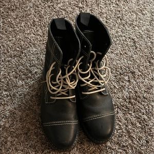 Urban Outfitters Black Combat Boots